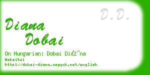 diana dobai business card